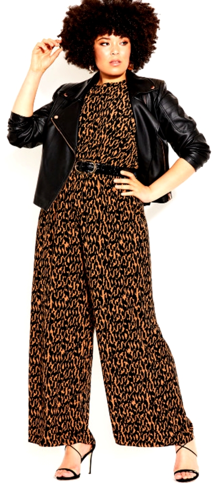 Geo Animal Print Jumpsuit